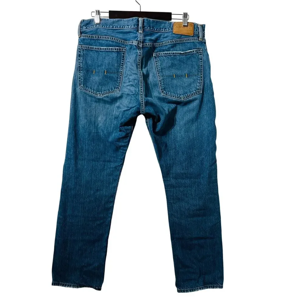 Ralph Lauren Jeans Men's Size 36X30 Blue Polo Hampton Relaxed Fit Straight Denim